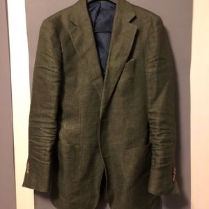 SuitSupply Havana Green Single Breasted 34r